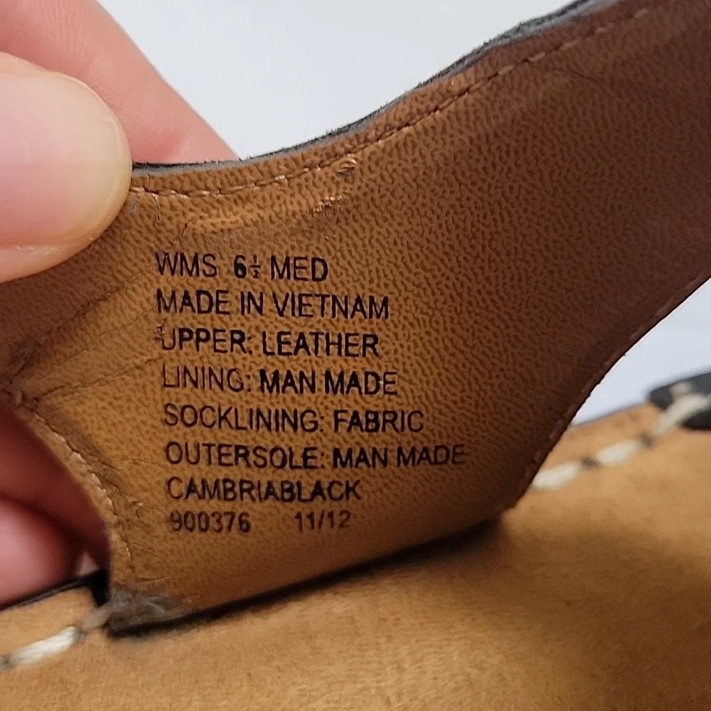 NATURALIZER Natural Soul. Sandal Black Leather. Size 6.5 - Picture 9 of 17